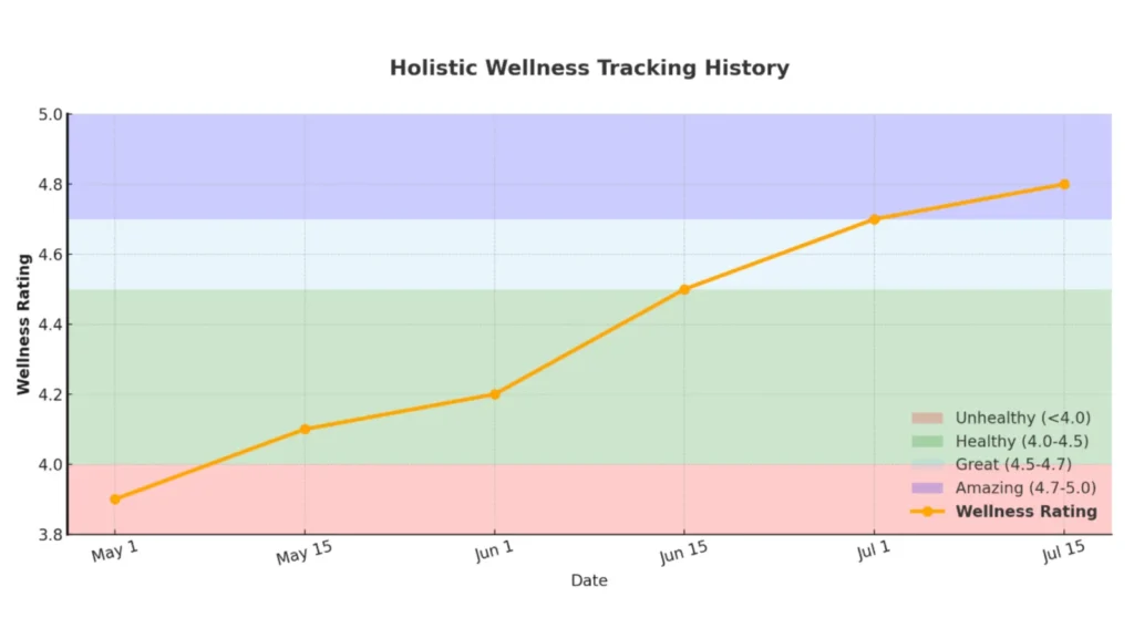 holistic wellness tracking history by Weallth AI